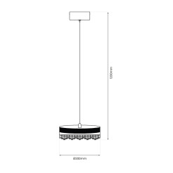 Lampa wisząca PRECIOSA 25W LED ML0998