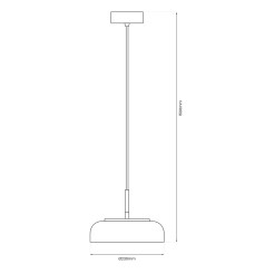 Lampa wisząca VETRO AMBER 6W ML1045
