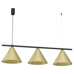 Lampa wisząca CAPITAL CZARNY-ZŁOTY 3XGX53 MLP0937