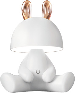 KDR-6301-WH LAMPA STOŁOWA KRÓLICZEK/BUNNY BIAŁA/WHITE