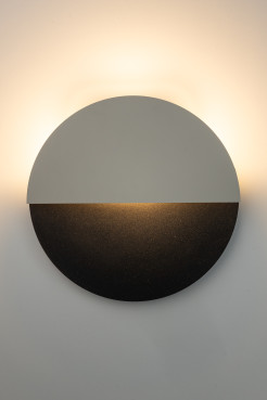 LUNA kinkiet M czarny/szary 40863