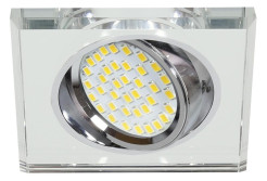 SSU-13 CH/WH MR16 CHROM  oczko sufitowe  lampa sufitowa  KWADRATOWA   SZKŁO BEZBARWNE 2263069