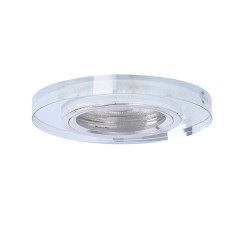 OPRAWA STROPOWA SS-23 CH/TR+AM GU10 50W+LED SMD 230V BURSZTYNOWY 2,1W CHROM STAŁ 2238234
