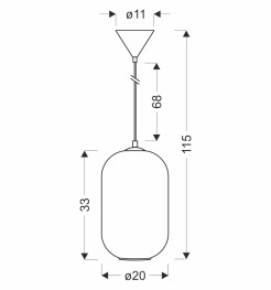 CRESTO lampa wisząca biały 1x40W E27 klosz biały 31-35462