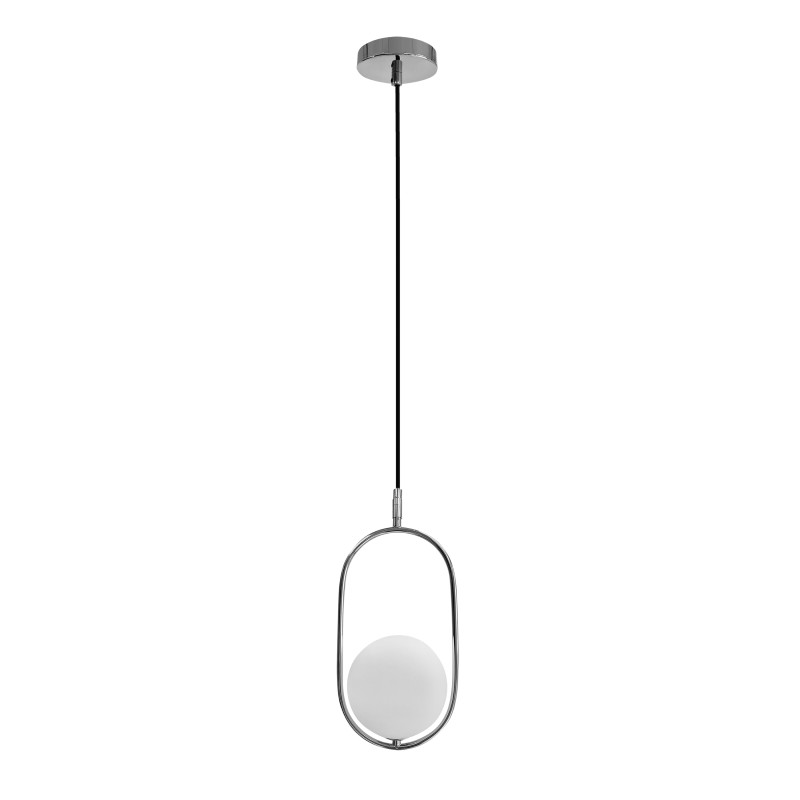 Cordel lampa wisząca chromowy 1x20W G9 klosz biały 31-32065
