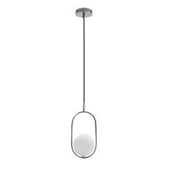 Cordel lampa wisząca chromowy 1x20W G9 klosz biały 31-32065