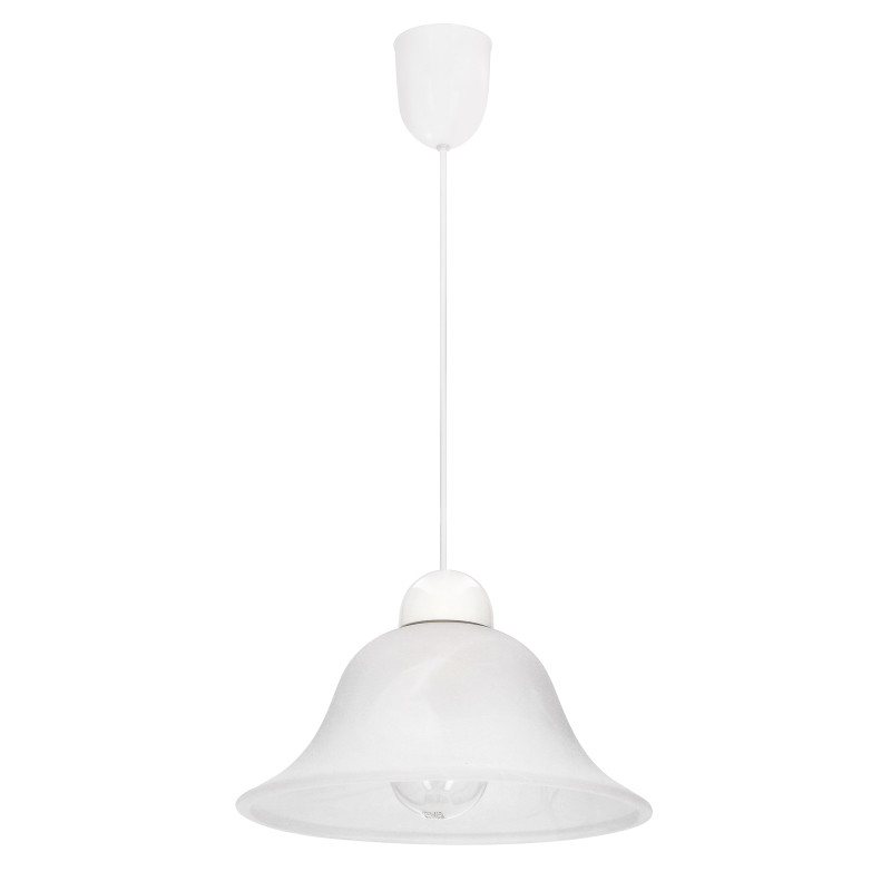 LENIS lampa wisząca biały 1x60W E27 klosz biały 31-34021