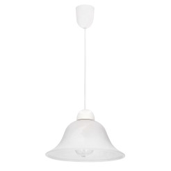 LENIS lampa wisząca biały 1x60W E27 klosz biały 31-34021