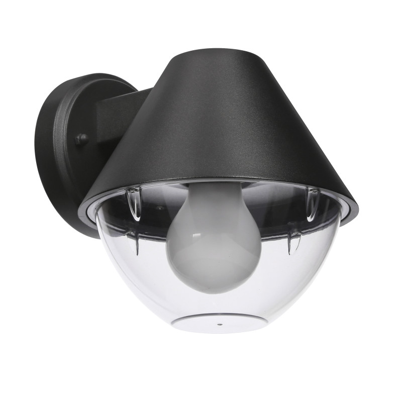 Hendera lampa ogrodowa kinkiet 20,5x17,5 czarny 1x40W E27 klosz stożek IP44 21-32256
