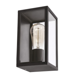 Hoya lampa ogrodowa elewacyjna prostokątna 12x22cm czarny 1x60W E27 IP44 21-32270