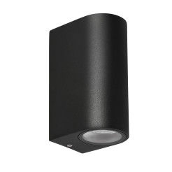 Lobelia lampa ogrodowa elewacyjna zaokrąglona 9,4x15cm czarny 2x35W GU10 IP44 22-32294
