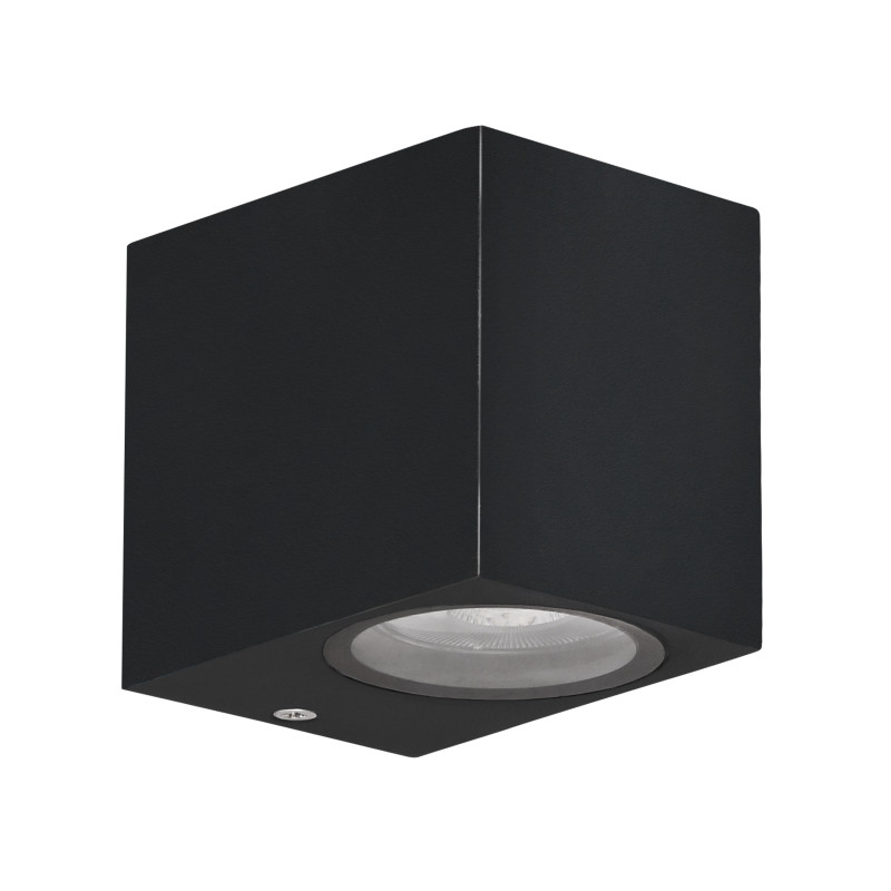 Nerium lampa ogrodowa elewacyjna kostka krótka 9,2x8cm czarny 1x35W GU10 IP44 21-32300