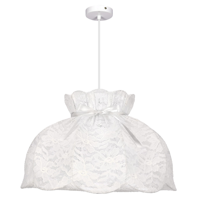 ROSSINI lampa wisząca biały 1x40W E27 abażur biały 31-39408