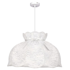 ROSSINI lampa wisząca biały 1x40W E27 abażur biały 31-39408