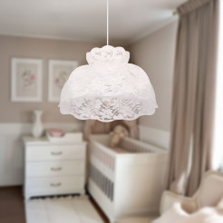 ROSSINI lampa wisząca biały 1x40W E27 abażur biały 31-39408