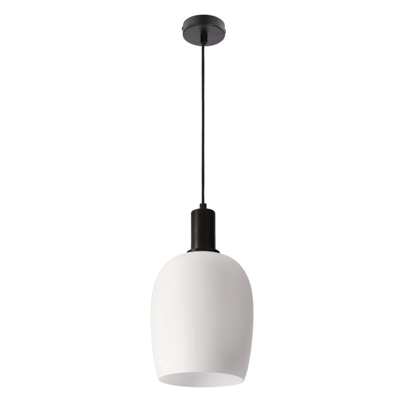WOLKEN lampa wiszaca czarny 1x40W E27 klosz biały 31-35530