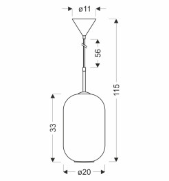 CRESTO lampa wiszaca biały+złoty 1x40W E27 klosz biały 31-35455