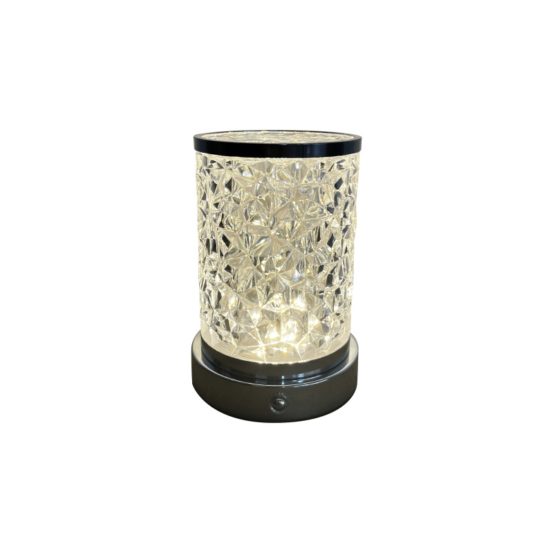 BRILLO lampa stołowa H-14,5cm bezbarwny 2,5W LED USB 3000,4000,6000K z wł. dotyk 41-35806