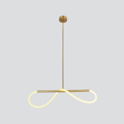 SUPREME lampa wiszaca 80cm złoty 18W LED 3000K biały 31-35608