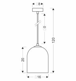 Klea lampa sufitowa czarny 1x15W G9 klosz dymiony+biały 31-38340