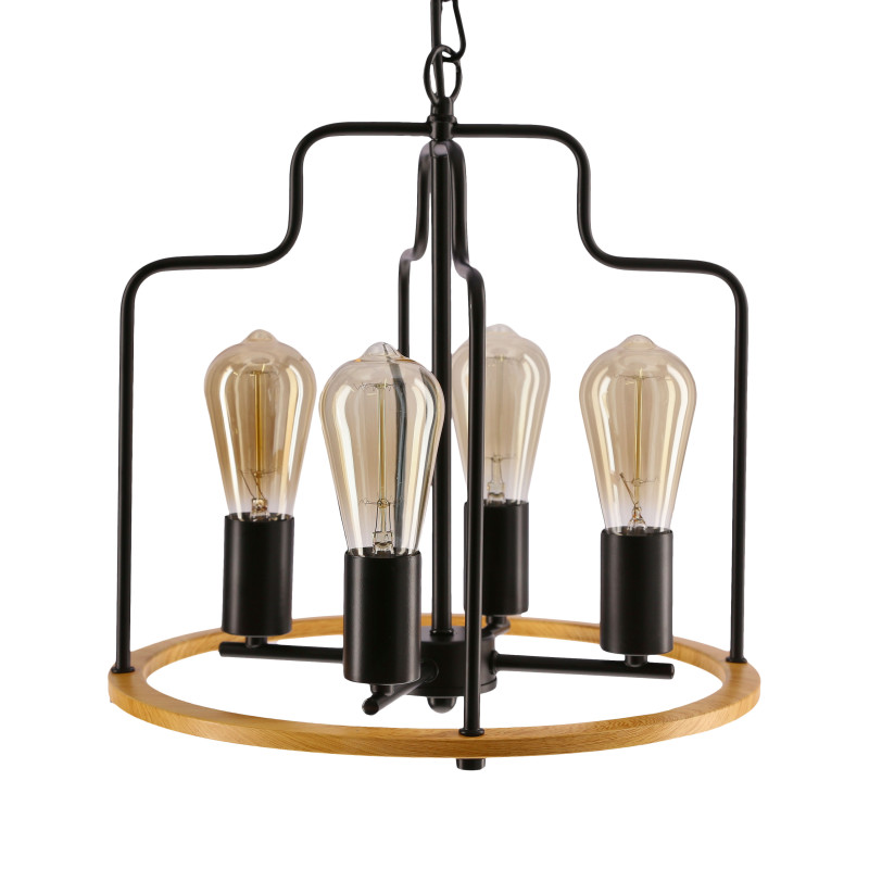 Datus lampa sufitowa czarny 4x40W E27 34-29690