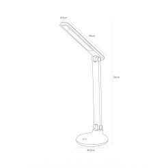 1913-BK LAMPA BIURKOWA CZARNA/BLACK