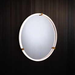 D2532 LUSTRO LED 60 CM CZARNE/BLACK