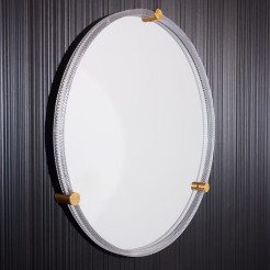 D2532 LUSTRO LED 60 CM CZARNE/BLACK