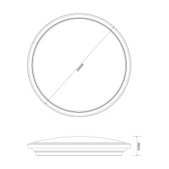 MS70224V-CH MOREN LAMPA SUFITOWA CHROME