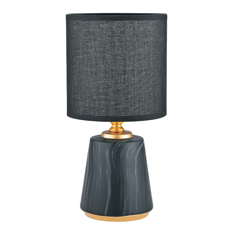 HS8605-BL LAMPA STOŁOWA CZARNY/ZŁOTY