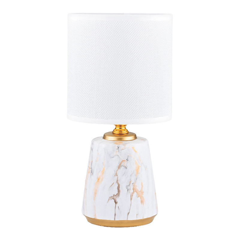 HS8605-WH LAMPA STOŁOWA BIAŁY/ZŁOTY