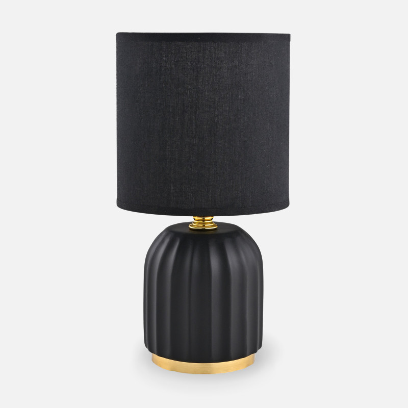 HS8723-BL LAMPA STOŁOWA CZARNY/ZŁOTY