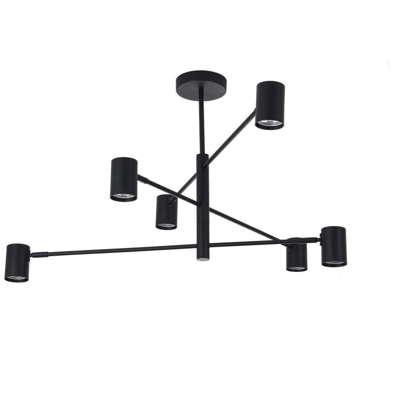 Lampa wisząca 6 czarna 6xGU10 LP-731/6P BK