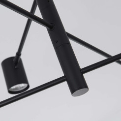 Lampa wisząca 6 czarna 6xGU10 LP-731/6P BK