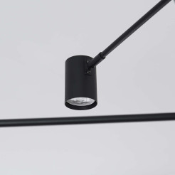 Lampa wisząca 6 czarna 6xGU10 LP-731/6P BK