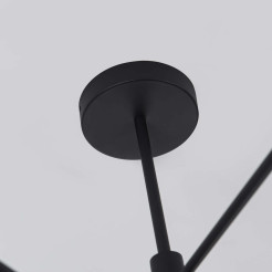 Lampa wisząca 6 czarna 6xGU10 LP-731/6P BK