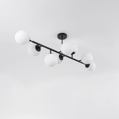 Lampa wisząca czarna 8xE14 LP-002/8P BK
