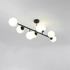 Lampa wisząca czarna 8xE14 LP-002/8P BK