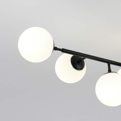 Lampa wisząca czarna 8xE14 LP-002/8P BK