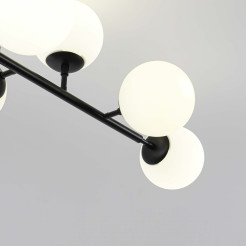 Lampa wisząca czarna 8xE14 LP-002/8P BK