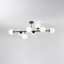 Lampa wisząca czarna 8xE14 LP-002/8P BK