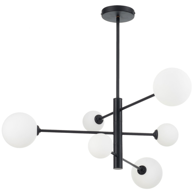 Lampa wisząca czarna 6xG9 LP-002/6P BK