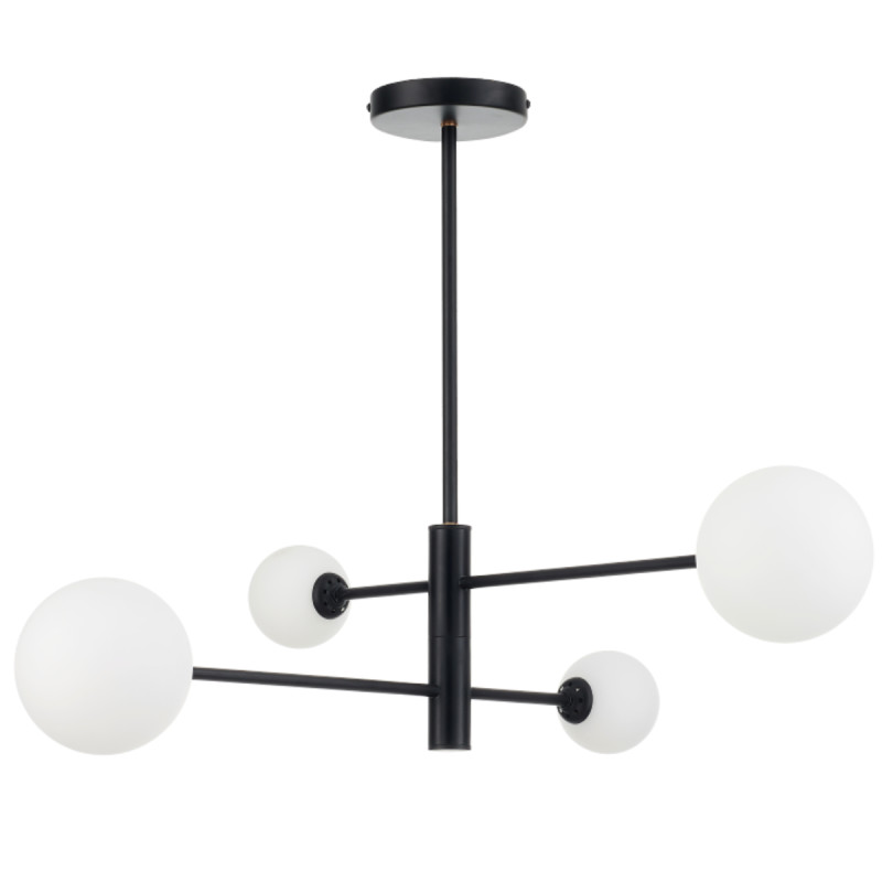 Lampa wisząca czarna 4xG9 LP-002/4P BK
