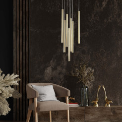 Lampa wisząca 7 złota 7xG9 LP-894/7P GD