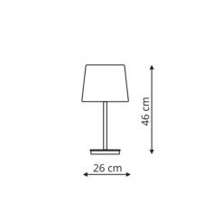 Lampa biurkowa czarna 1xE27 LP-332/1T BK