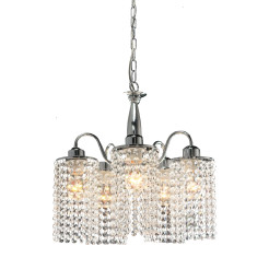 Lampa wisząca srebrna 5xE27 LP-812/5P