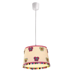 Lampa wisząca wielokolorowa 1xE27 LP-PD024 RÓŻ.