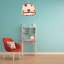 Lampa wisząca wielokolorowa 1xE27 LP-PD024 RÓŻ.