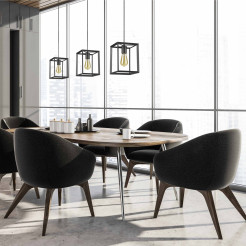 Lampa wisząca czarna 1xE27 LP-4146/1P-BL