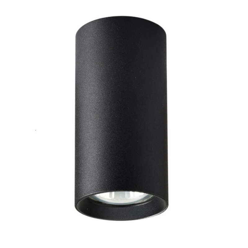 Tuba natynkowa 17 cm czarna 1xGU10 LP-232/1D - 170 czarne